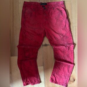 South Pole Vibrant Red Men's Jeans